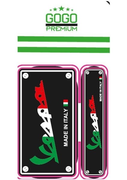 Vespa Kare Damla Stıcker