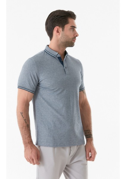 Basic Polo Yaka Düğmeli Tişört