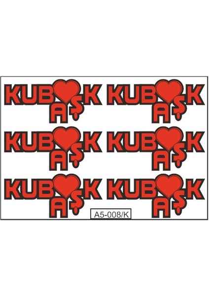 A5 Sticker 013 Tek Paket Çoklu Sticker