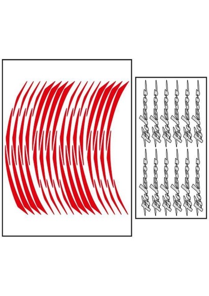 Bajaj Reflektör Kırmızı Bajaj Pulsar Uyumlu Jant Şeridi