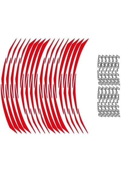 Yamaha Reflektör Kırmızı Yamaha Mt-07 Uyumlu Jant Şeridi