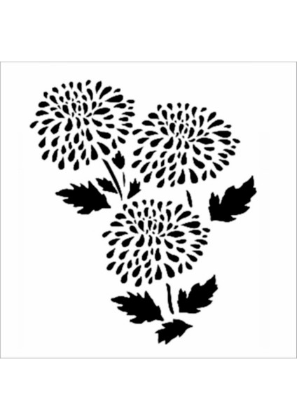 Stencil Sarayi Boyama Şablon Çiçek ve Meyve - 8113