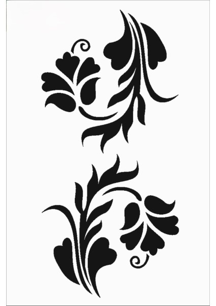 Stencil Sarayi Boyama Şablon Çiçek ve Meyve - 8345