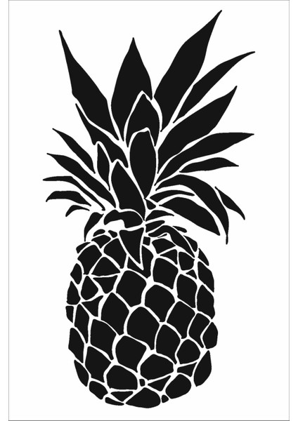 Stencil Sarayi Boyama Şablon Çiçek ve Meyve - 8409