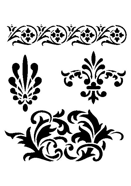 Stencil Sarayi Boyama Şablon Bordür - 4620