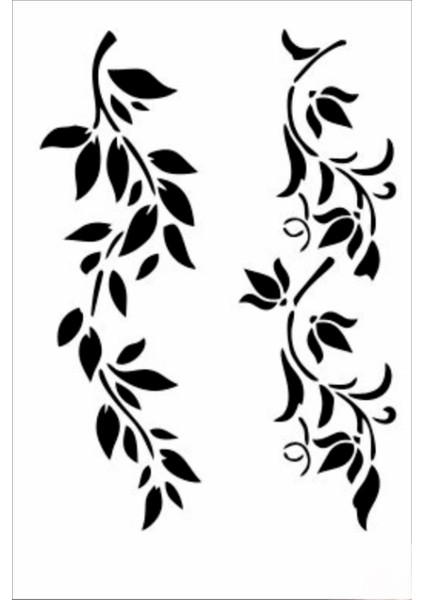 Stencil Sarayi Boyama Şablon Çiçek ve Meyve - 8270