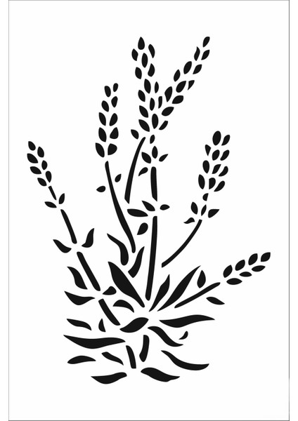 Stencil Sarayi Boyama Şablon Çiçek ve Meyve - 8512