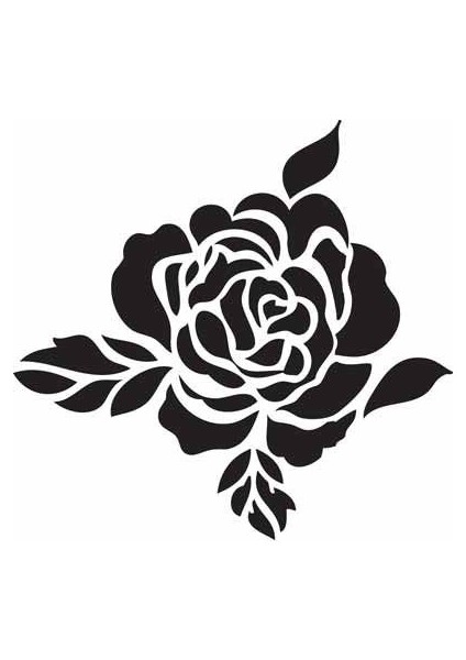 Stencil Sarayi Boyama Şablon Çiçek ve Meyve - 4011