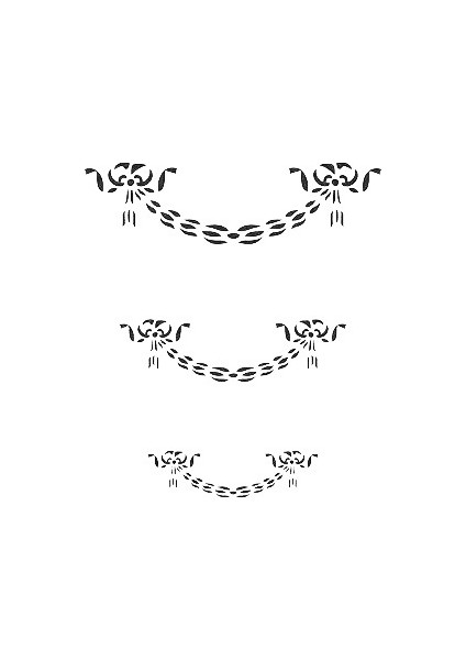 Stencil Sarayi Boyama Şablon Bordür - 4773