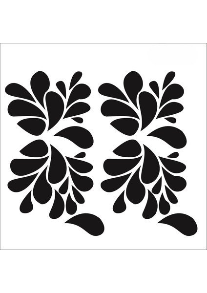 Stencil Sarayi Boyama Şablon Çiçek ve Meyve - 1149