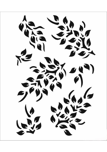 Stencil Sarayi Boyama Şablon Çiçek ve Meyve - 5058