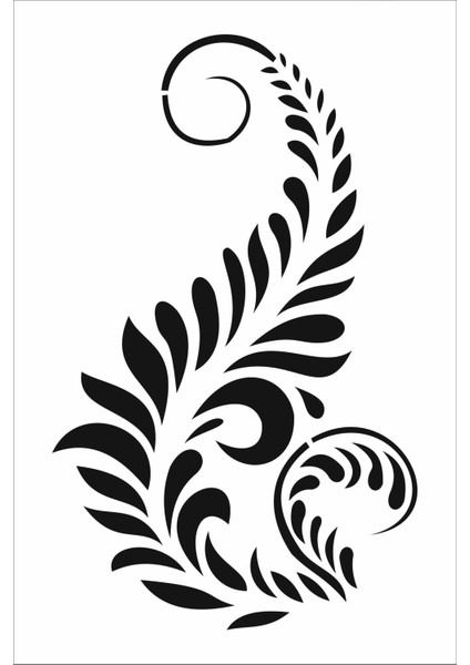 Stencil Sarayi Boyama Şablon Çiçek ve Meyve - 4002