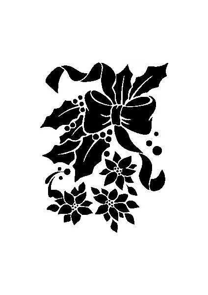 Stencil Sarayi Boyama Şablon Çiçek ve Meyve - 4735