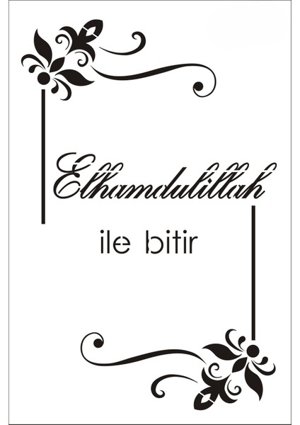 Stencil Sarayi Boyama Şablon Hemd - 8775