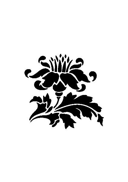 Stencil Sarayi Boyama Şablon Çiçek ve Meyve - 4741