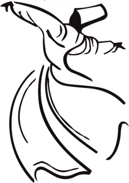 Stencil Sarayi Boyama Şablon Semazen - 4527