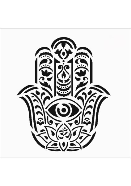 Stencil Sarayi Boyama Şablon Fatmanın Eli - 8172