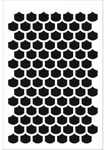 Stencil Sarayi Boyama Şablon Zemin Deseni - 4340
