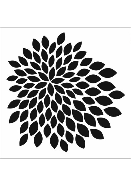 Stencil Sarayi Boyama Şablon Çiçek ve Meyve - 8002