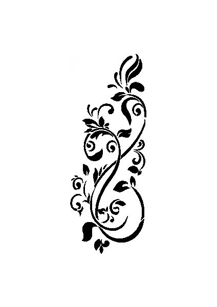 Stencil Sarayi Boyama Şablon Çiçek ve Meyve - 4727