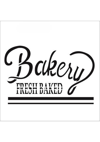 Stencil Sarayi Boyama Şablon Mutfak Obje ve Yazıları - 1313