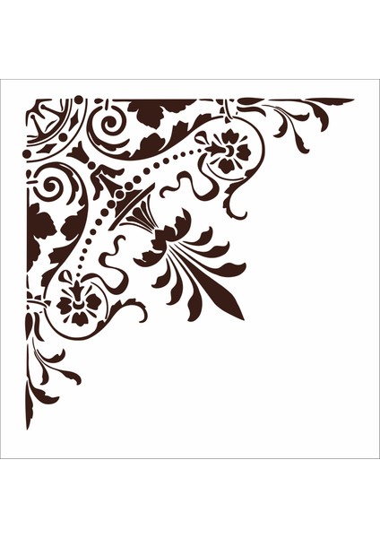 Stencil Sarayi Boyama Şablon Köşe - 8543