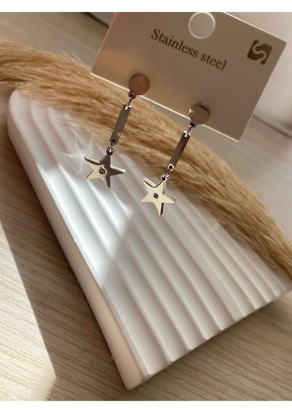 Bs Still Yeni Model Küpe Minimal Paslanmaz-Kararmaz Çelik Küpe