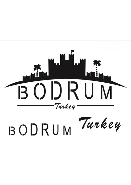 Stencil Sarayi Boyama Şablon Şehirler - 1232