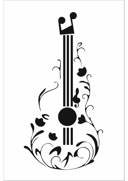 Stencil Sarayi Boyama Şablon Muzik - 4471