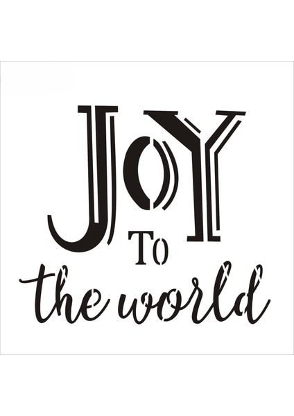 Stencil Sarayi Boyama Şablon Yeni Yıl - 8855