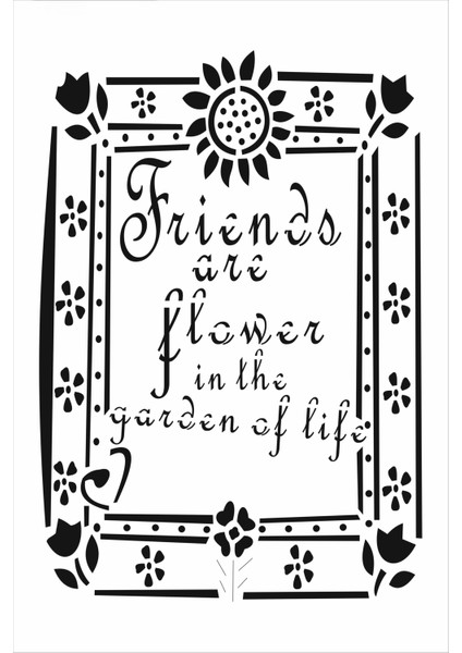 Stencil Sarayi Boyama Şablon Yazı ve Numaralar - 1529