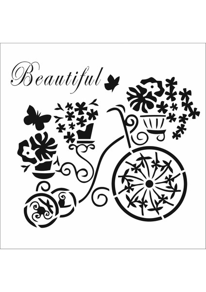 Stencil Sarayi Boyama Şablon Objeler - 4604