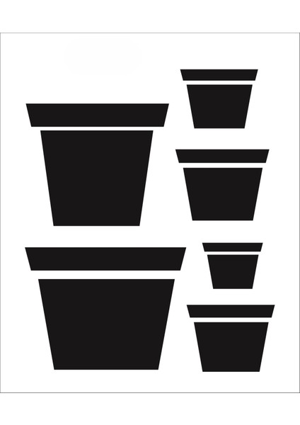 Stencil Sarayi Boyama Şablon Objeler - 5016