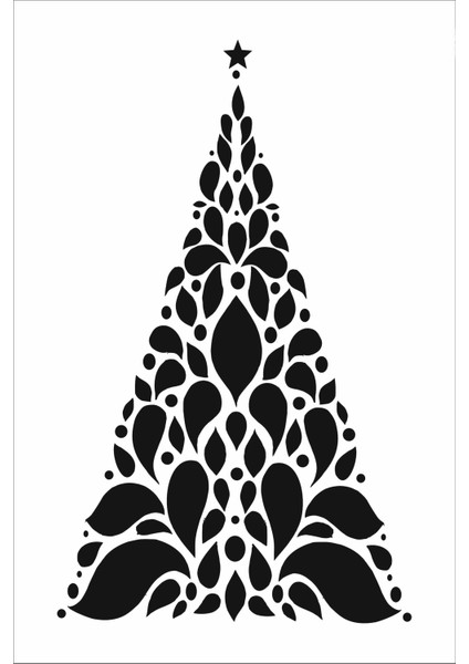 Stencil Sarayi Boyama Şablon Yeni Yıl - 4102