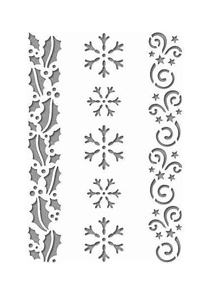 Stencil Sarayi Boyama Şablon Yeni Yıl - 4148