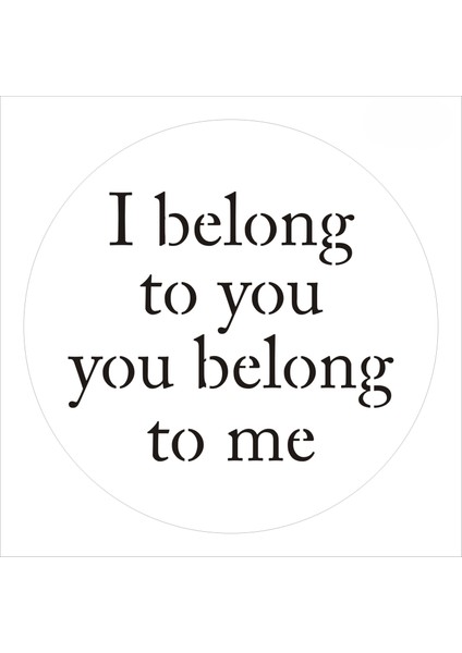 Stencil Sarayi Boyama Şablon Yazı ve Numaralar - 8676