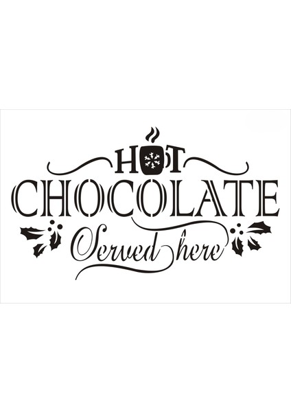 Stencil Sarayi Boyama Şablon Yazı ve Numaralar - 8678