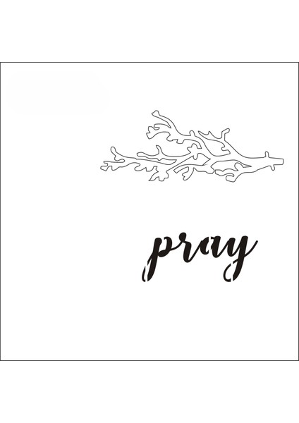 Stencil Sarayi Boyama Şablon Yazı ve Numaralar - 8711