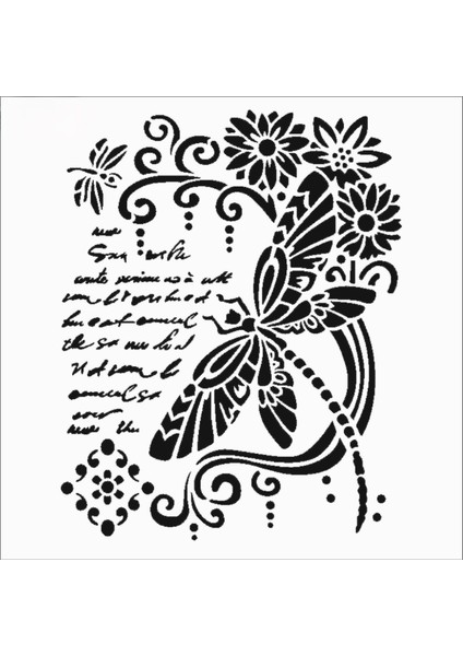 Stencil Sarayi Boyama Şablon Yazı ve Numaralar - 8366