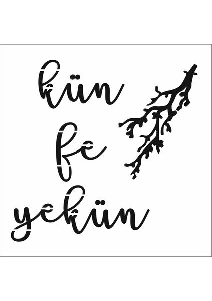 Stencil Sarayi Boyama Şablon Yazı ve Numaralar - 8381