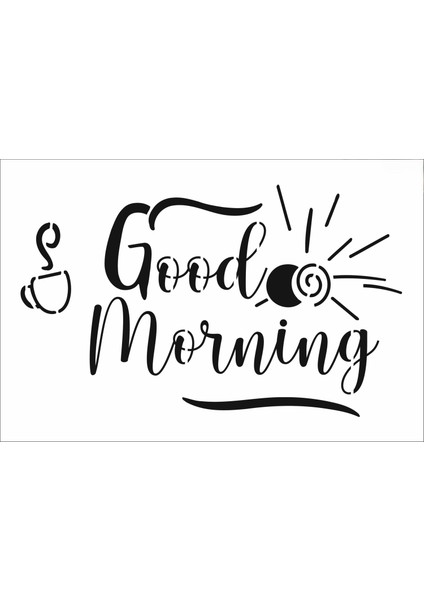 Stencil Sarayi Boyama Şablon Yazı ve Numaralar - 8887