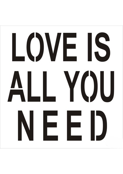 Stencil Sarayi Boyama Şablon Yazı ve Numaralar - 8823