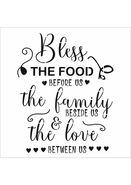 Stencil Sarayi Boyama Şablon Yazı ve Numaralar - 8872