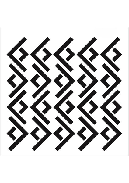 Stencil Sarayi Boyama Şablon Zemin Deseni - 1194