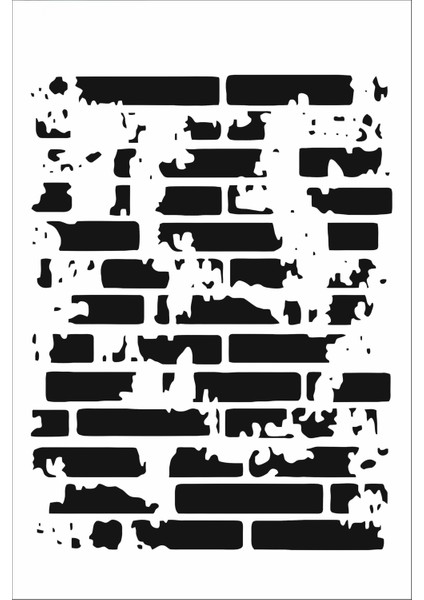 Stencil Sarayi Boyama Şablon Zemin Deseni - 4632