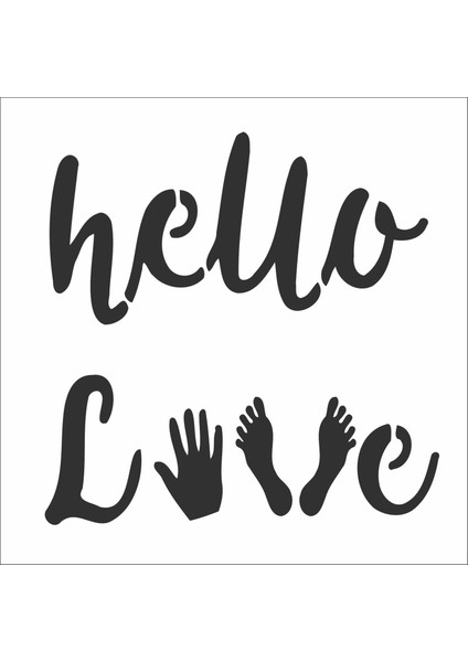 Stencil Sarayi Boyama Şablon Yazı ve Numaralar - 8398