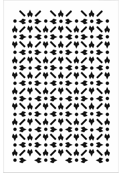 Stencil Sarayi Boyama Şablon Zemin Deseni - 4317