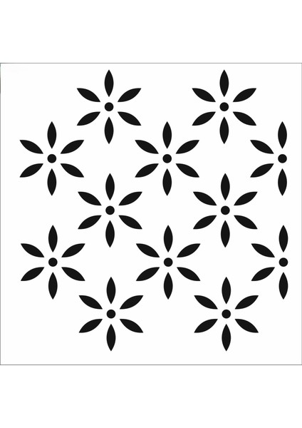 Stencil Sarayi Boyama Şablon Zemin Deseni - 5051