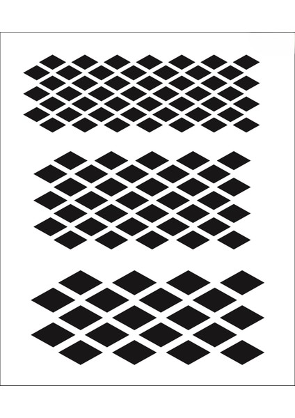 Stencil Sarayi Boyama Şablon Zemin Deseni - 1181