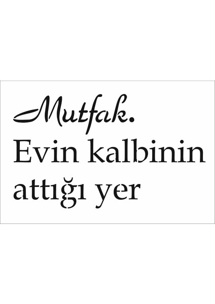 Stencil Sarayi Boyama Şablon Yazı ve Numaralar - 8885